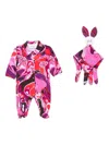 Pucci Junior Abstract-print Babygrow In Multi