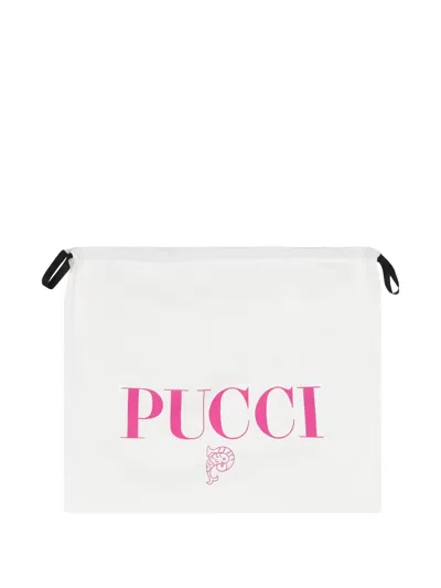 Pucci Junior Abstract-print Blanket In Pink