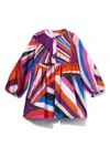 Pucci Junior Abstract-print Dress In Purple