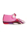 Pucci Junior Abstract-print Mary Jane Ballet Flats In Pink