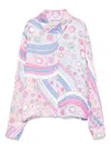 Pucci Junior Abstract-print Shirt In Purple