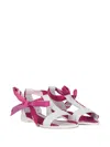 Pucci Junior Bow Pattern Sandals In Pink