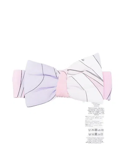 Pucci Junior Kids' Bow Print Head Band In Multi