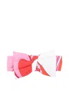 Pucci Junior Bow Print Head Band In Multi