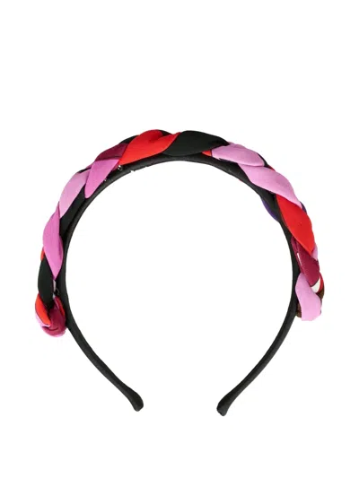 Pucci Junior Kids' Braided Headband In Pink