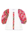 Pucci Junior Contrast-sleeve Shirt In Weiss