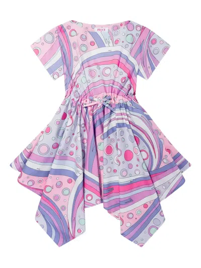 Pucci Junior Kids' Cotton Dress In Pink