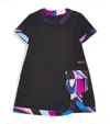 PUCCI JUNIOR COTTON MARMO PRINT DRESS