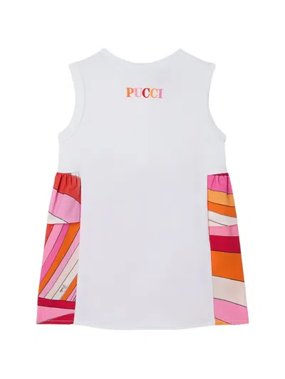 Pucci Junior Babies' Dress With Iride Print Detail In Multi
