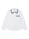 Pucci Junior Embellished-collar Shirt In White