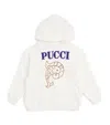 PUCCI JUNIOR EMBROIDERED LOGO HOODIE