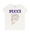 Pucci Junior Logo-print T-shirt In Ivory