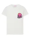 Pucci Junior Embroidered-patch T-shirt In White