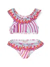 Pucci Junior Falling Star Bikini Set In Pink