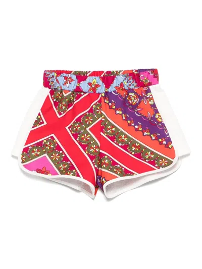 Pucci Junior Babies' Festa-print Shorts In Red