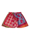 Pucci Junior Festa-print Skirt In Red