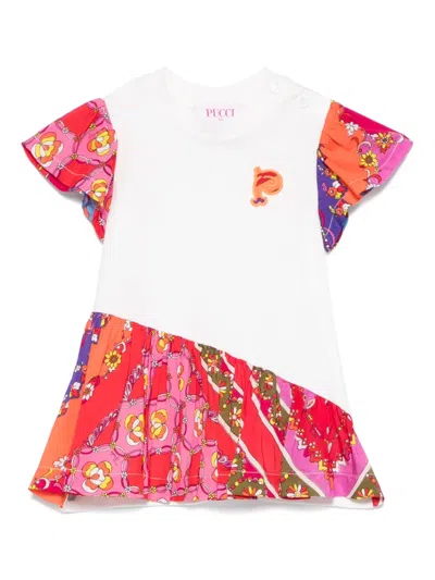 Pucci Junior Babies' Festa-print T-shirt In White