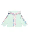 Pucci Junior Fontane-print Hoodie In Green