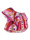 Pucci Junior Fontane-print Ruffled One-shoulder Top In Multi