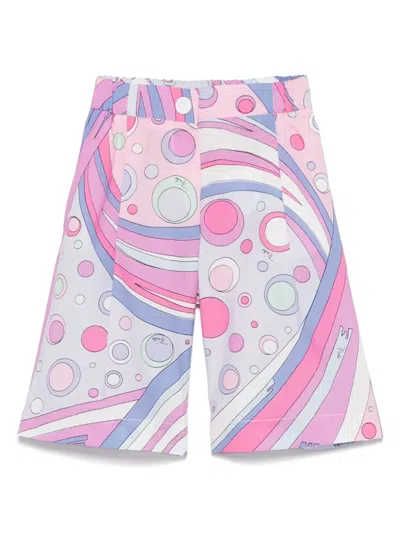 Pucci Junior Babies' Fontane-print Trousers In Pink