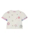 Pucci Junior Fontane Printed Graphic T-shirt In White