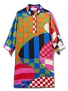 Pucci Junior Iride-print Dress In Red