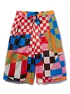 Pucci Junior Giardino-print Shorts In Pink