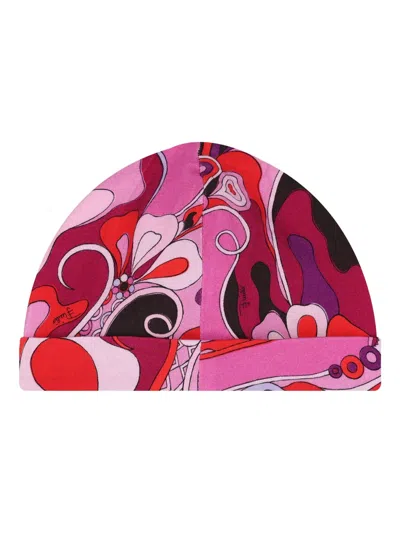 Pucci Junior Graphic-print Ruffled Babygrow Set In Multi
