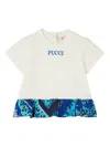 Pucci Junior Graphic-print Ruffled T-shirt In White