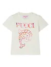 Pucci Junior Graphic-print Short-sleeve T-shirt In White