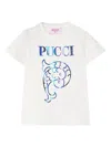 Pucci Junior Graphic-print T-shirt In White