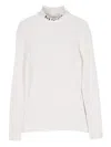 Pucci Junior Intarsia-knitted Logo Jumper In Neutrals