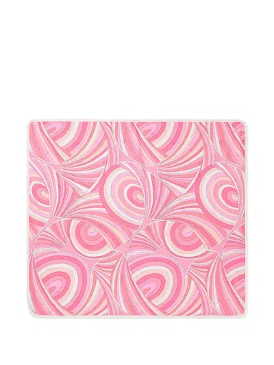 Pucci Junior Iride-print Blanket In Pink