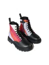 Pucci Junior Iride-print Boots In Pink