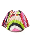 PUCCI JUNIOR IRIDE-PRINT COTTON BLOUSE