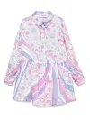 Pucci Junior Iride-print Dress In 紫色