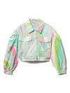 PUCCI JUNIOR IRIDE-PRINT JACKET