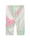 Pucci Junior Iride-print Leggings In Green