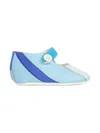Pucci Junior Iride-print Mary Jane Ballet Flats In Blue