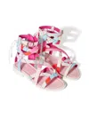 Pucci Junior Iride-print Sandals In Pink