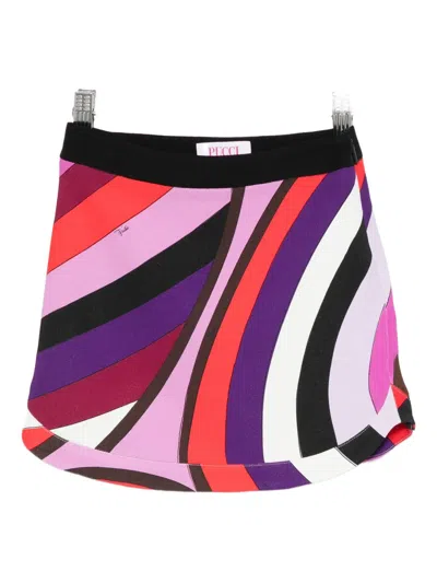 Pucci Junior Kids' Iride-print Skirt In Multi