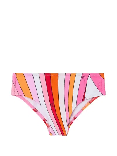 Pucci Junior Babies' Iride-print Bikini Bottoms In Multi