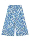 Pucci Junior Leocorno-print Trousers In Blue