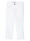 Pucci Junior Logo-patch Casual Trousers In White