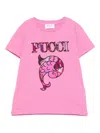 Pucci Junior Logo-print T-shirt In Pink