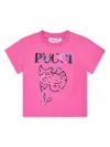 PUCCI JUNIOR LOGO-PRINT T-SHIRT