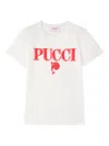 Pucci Junior Logo-print T-shirt In White