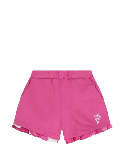 Pucci Junior Kids' Logo Print Trousers In Pink