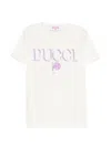 Pucci Junior Logo T-shirt In White