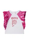 Pucci Junior Logo T-shirt In White